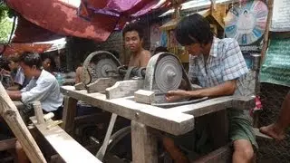 Myanmar ( Burma ) 2013, Mandalay, Jade - Market & Jade - Process, Shan State !