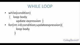 Codingenviron c++ while loop