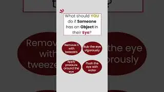 How to Treat a Foreign Object in Your EYE! #emergency