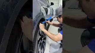 Tesla model Y curb rash repair