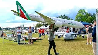 HUGE RC BOEING 777-200 SUPER SCALE LIGHTWEIGHT MODEL AIRLINER 4.1KG SLOWFLYER / FLIGHT DEMONSTRATION