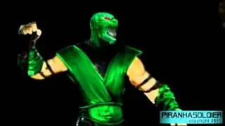 Mortal Kombat 9  - REPTILE fanmade FATALITY - Killer Tongue - created by PIRANHASOLDIER