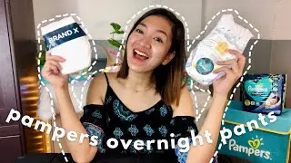PAMPERS OVERNIGHT PANTS DIAPER REVIEW | BEST DIAPER DEMO TEST | EVEY MORALES