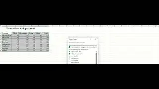 protect sheet with password