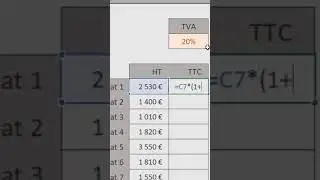 Figer une cellule dans un calcul Excel