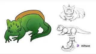 Raikazard Concept Art | Designing a Multi-Eyed Predator