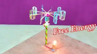 DIY Mini Wind Turbine Generator with Razor Blades