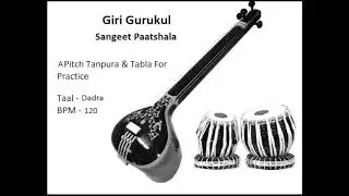 A pitch Tanpura & Tabla Dadra 120 BPM