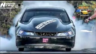Boost12 vs Turbo Mustang at the dirty south no prep