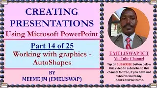 How to Add and format Autoshapes Graphics in Microsoft PowerPoint Presentation