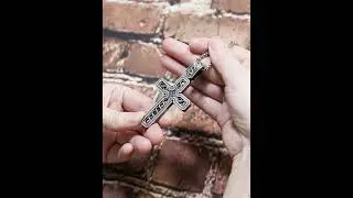 N656 EVBEA Hollow Cross Pendant Necklace #jewelry#evbea#mennecklace