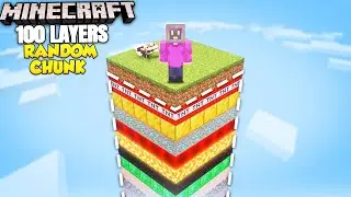 I Survived 100 Layers In A RANDOM Chunk In Minecraft!