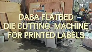 DBMQ-320A Adhesive Paper Film Bopp Label Flat-bed Die Cutting Machine For Printed label #daba #label