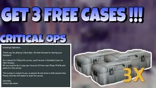 Get FREE CASES in Critical ops !! (1.20 beta)