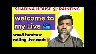 welcome live furniture railing polish work || सागवान लकड़ी का रेलिंग मैं पॉलिश कैसे होता है