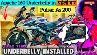 Best Underbelly Installed in Pulsar As 200 | Apache 160 RTR Underbelly for Pulsar AS200 #underbelly