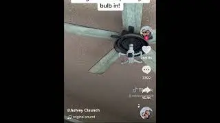 Drone screws in light bulb