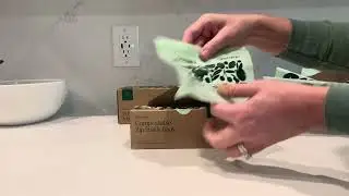 Unboxing of Cleanomic Compostable storage bags and trash bags