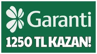 Garanti BBVA Çekilebilir 250 TL + 1000 TL Kazan! | Garanti Yatırımsız İnternetten Kazanç