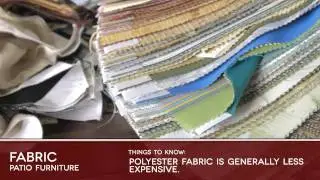 FABRIC Patio Furniture Buyers Guide Video
