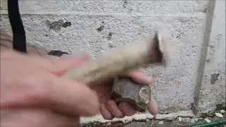 How to make a flint knapping hammer