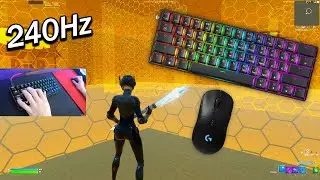GK61 Fortnite😴Keyboard Sounds 240FPS Gameplay