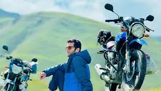 Two wheels of loyalty #ybr125g #mountains #swatdistrict #kalam #travel #nature #rider #biker