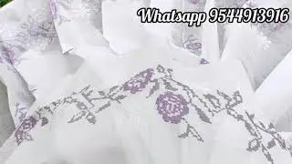 White cotton saree collection with price