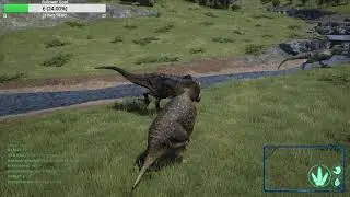 The Isle: Trike Vs 2 Rex Fight to the Death