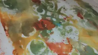 Experiments with Alcohol Ink on the gel plate 💜💜💜