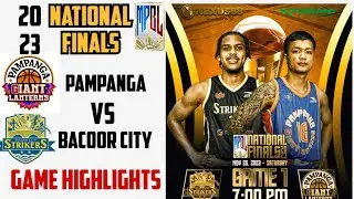 PAMPANGA VS BACOOR HIGHLIGHTS | GAME 1 MPBL 2023 NATIONAL FINALS | NOV. 23, 2023. #mpbl2023 #mpbl