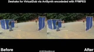 Using Deshake for VirtualDub in AVISynth wrapper, encoded with FFMPEG