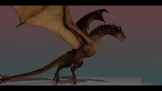 Dragon Takeoff - 3D Animation