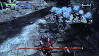 Bloodborne boss in upper cathedral ward  CELESTIAL EMISSARY