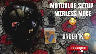 Motovlog setup / Wirless mic 😳under 1 k 