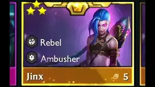 10-Rebel + 3-Star Jinx ⭐⭐⭐!! | TFT Arcane Set 13 | TeamFight Tactics | (Choncc's Treasure)