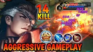 14 KILLS!!Valir Aggressive Gameplay,Musuh Susah Kabur,Maju Mokat,Mundur Gengsi|Mobile Legends