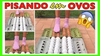 DESAFIO PISANDO EM OVOS - DESAFIO MALUCO - COMO PISAR EM OVOS | NICOLE DUMER