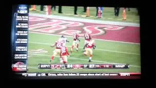Forty niners interception for touchdown