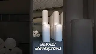 100% Virgin Wood tissue material parent reels for converting toilet paper, facial tissue, Napkins
