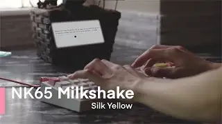 NK65 Milkshake Edition with Silk Yellows Typing Sound Test (Stock)