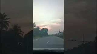 Crossing the Tamilnadu border into Kerala: A sunshine transition. #shots #shortsvideo #keralaborder