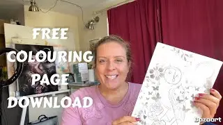 Free Colouring Page | Shadow of Midnight | Relaxing Art Activity with Colour Pencil Tips