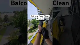 Balcony deep cleaning process #balcony #deepcleaning #pressurewashing #balconycleaning #vancouver