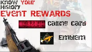 Cod 2020 Know your History Event Rewards.    Bay of Pigs blueprint, calling card, and emblem