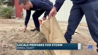 Imperial County locals prepare for storm