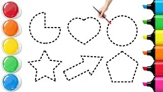 How To Draw Basic 2D Geometric Shapes | Easy Step By Step Tutorial