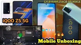 iQOOZ Z5 Unboxing⚡|Snapdragon 768| 64MP camera|5000MH Battery |120Hz Screen |free fire & Pubg Mobile