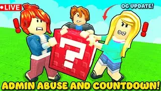 ADMIN ABUSE + OG UPDATE Break a Lucky Block LIVE #roblox #livestream