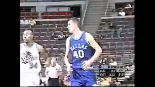MAVS' ROOKIE Bruno &Scaron;undov (Dallas) 1998-99 Preseason Highlights vs. Detroit Pistons